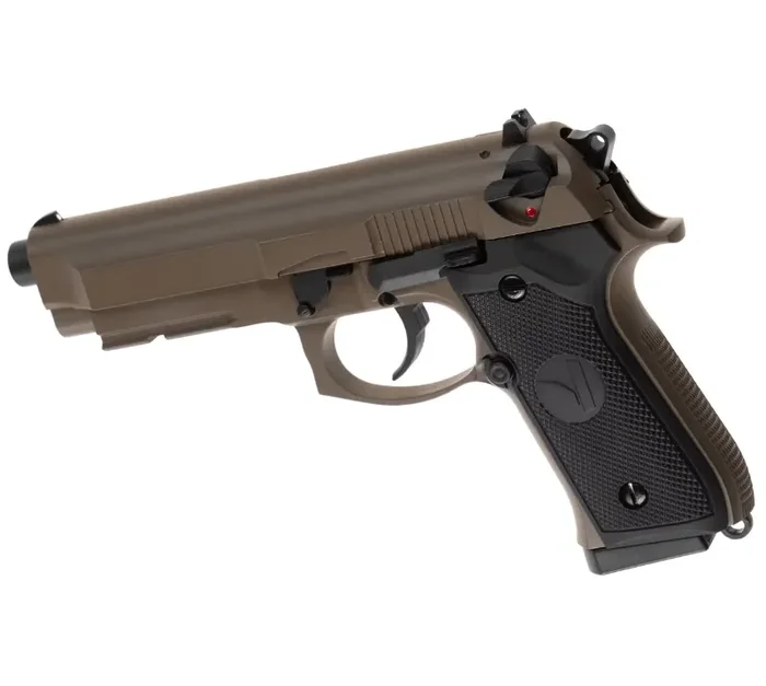 Pistola a Gas M92FS VM9 OSIRIS Blowback Full Metal – Tan Version