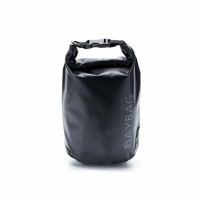 Più Forty +40 BAYBAG Borsa 5 Lt Waterproof Tarpaulin 500D Nero No Cuciture