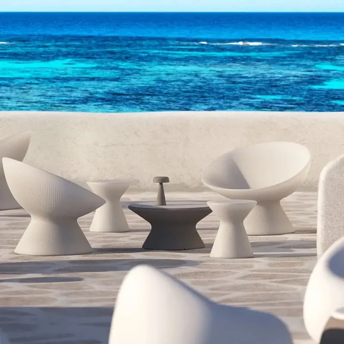 Plust Sgabello Fade Basso Indoor & Outdoor Pietra - immagine 2