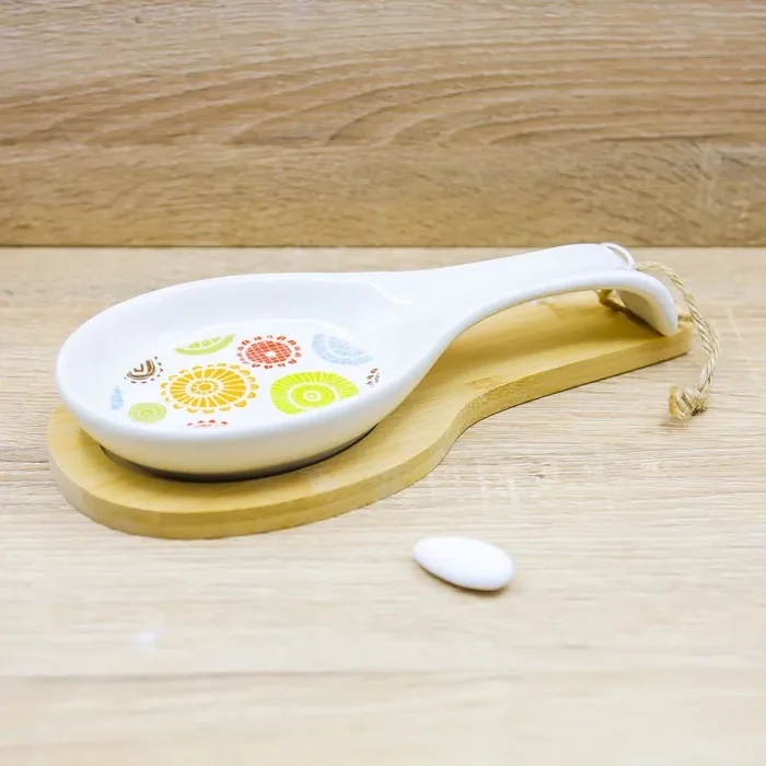 Poggia Mestolo con Decori “Caffettino” Cuore Matto