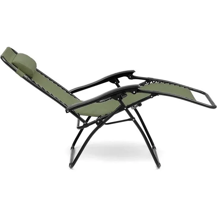 Poltrona reclinabile in metallo e textilene con cuscino – No Gravity - immagine 3