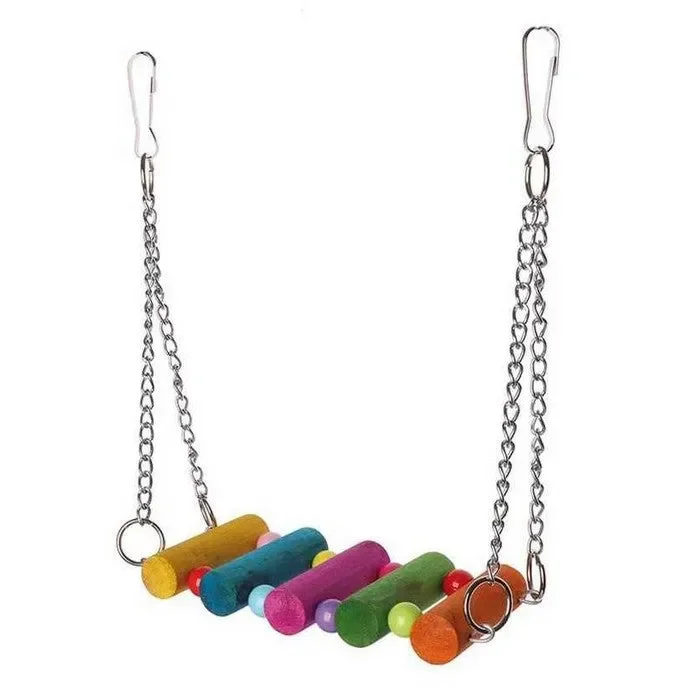 Ponte a sospensione in legno per uccelli – Carioca