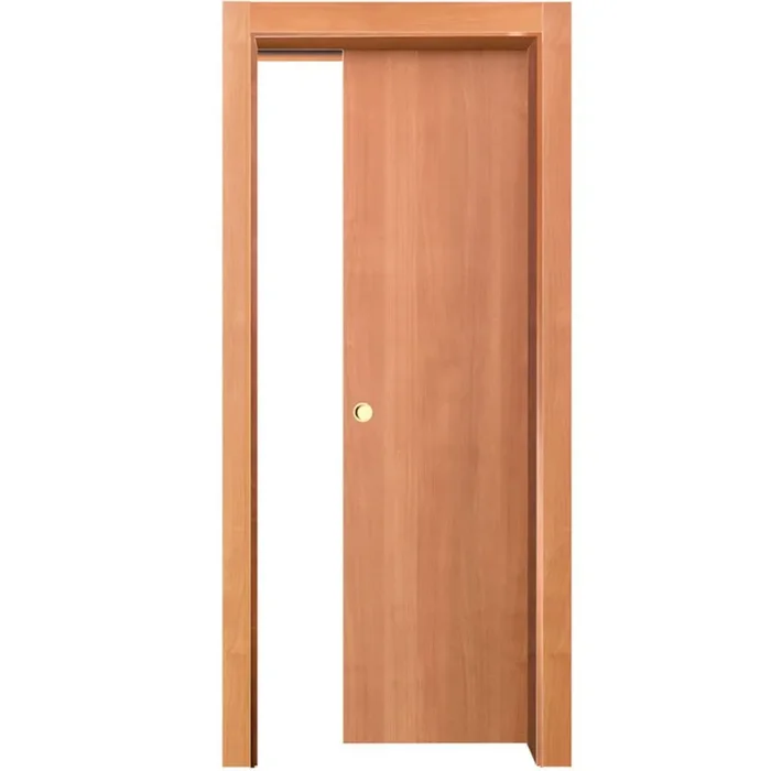 PORTA BASIC NOCE BIONDO SCORREVOLE INTERNO MURO – 210 x 80 – REVERSIBILE