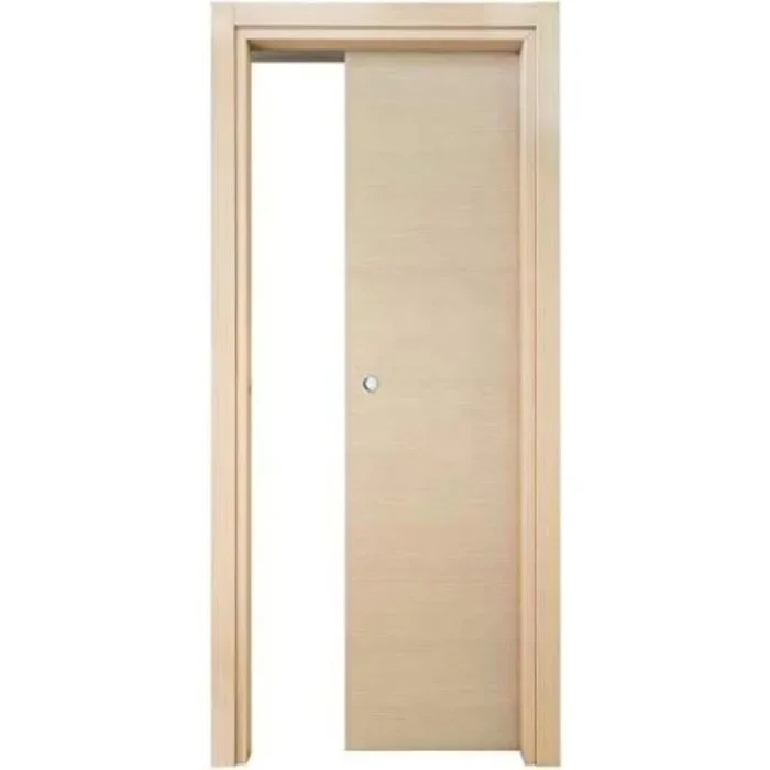 PORTA BASIC ROVERE SBIANCATO SCORREVOLE INTERNO MURO – 210 x 80 – REVERSIBILE Vendita online