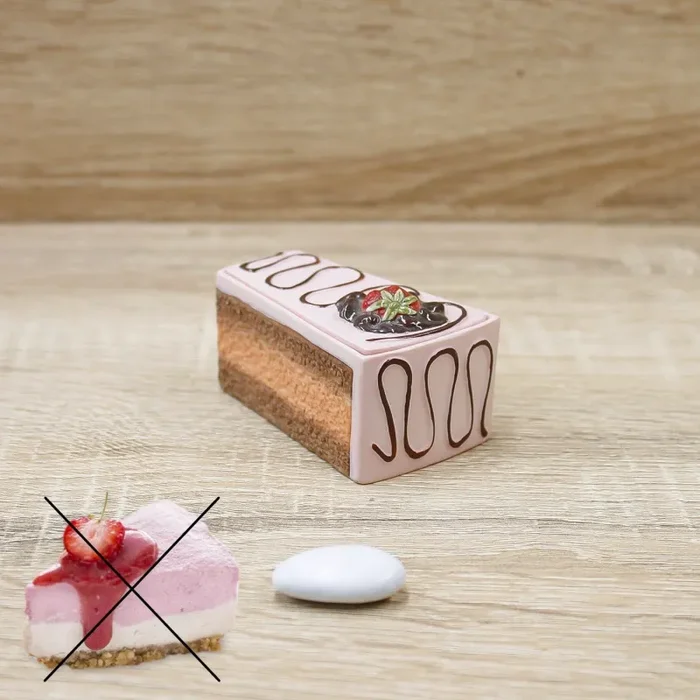 Porta Bon-Bon Fetta Torta Fragola Vendita calda