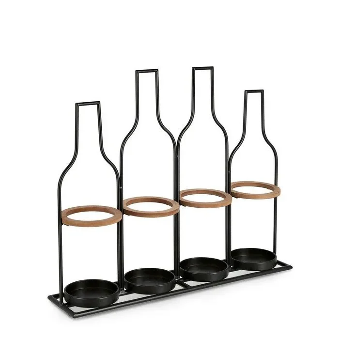 Porta bottiglie vino da parete 4 posti – Isaac