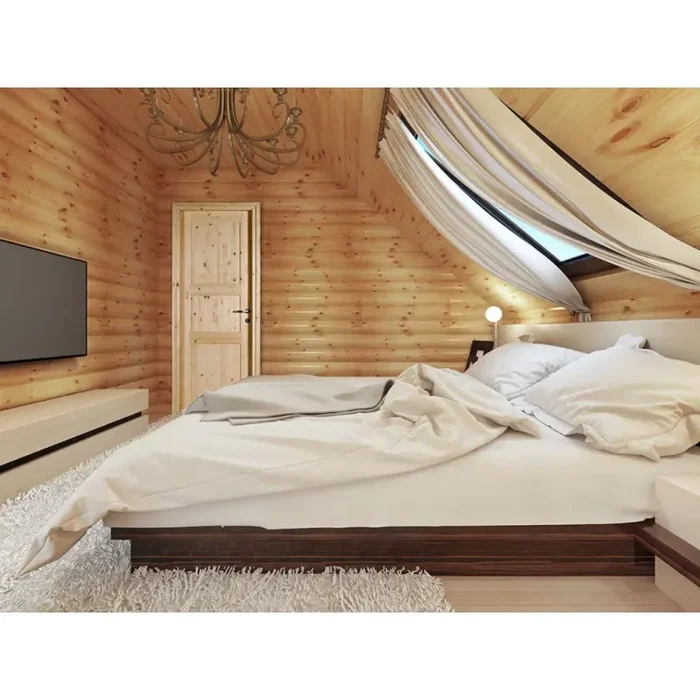 PORTA IN LEGNO DI ABETE GREZZO BATTENTE – 210 x 70 – REVERSIBILE - immagine 3