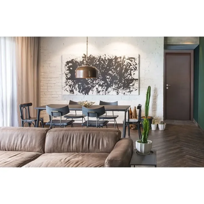 PORTA MATRIX ROVERE ANTRACITE BATTENTE – 210 x 60 DESTRA - immagine 3