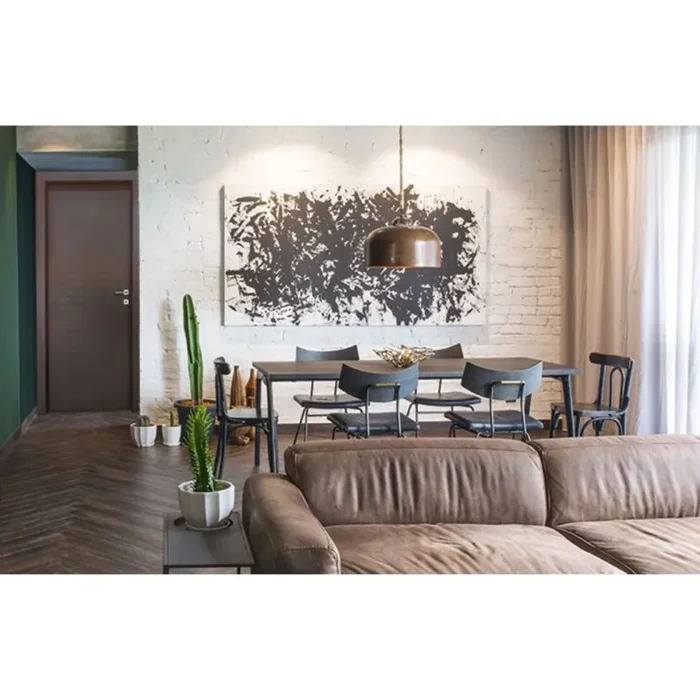 PORTA MATRIX ROVERE ANTRACITE BATTENTE – 210 x 90 SINISTRA - immagine 3