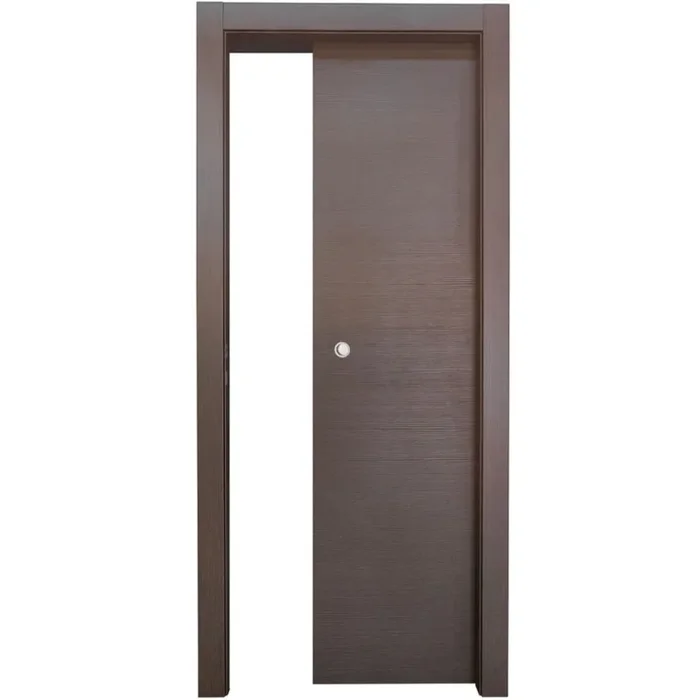 PORTA MATRIX ROVERE ANTRACITE SCORREVOLE INTERNO MURO – 210 x 70 – REVERSIBILE