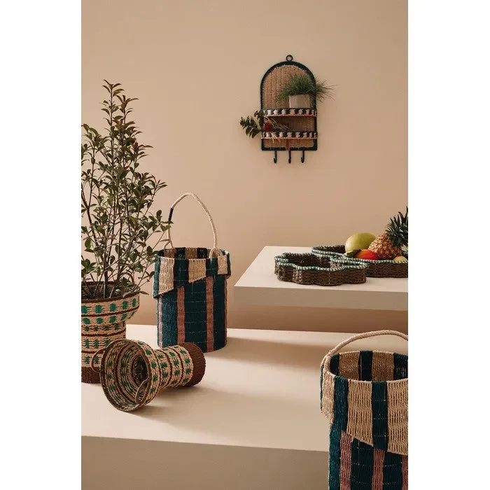 Porta oggetti da parete con 2 piani e 3 ganci – Kya - immagine 3