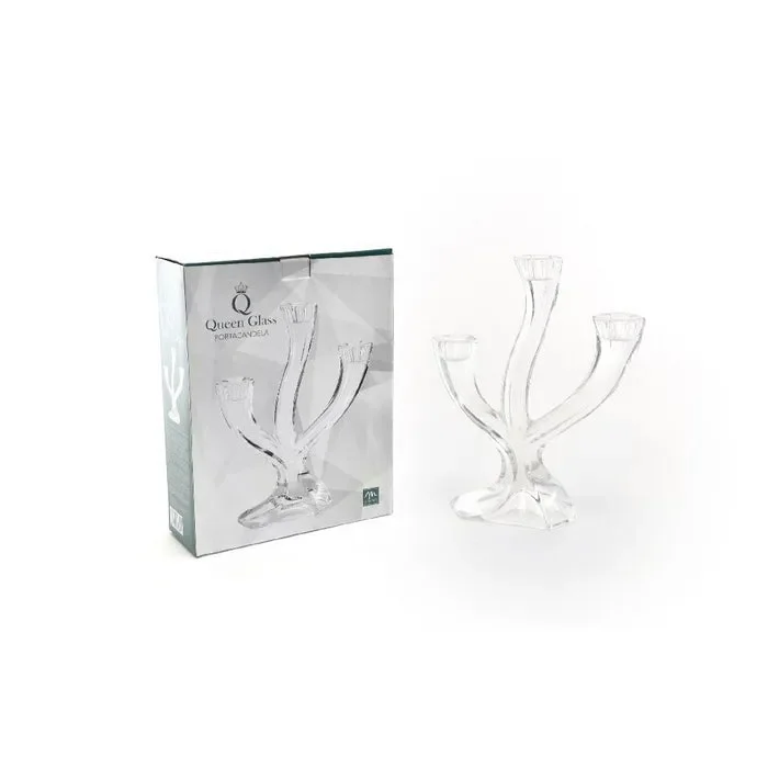 Portacandela in cristallo 3 fuochi – Boheme In saldo
