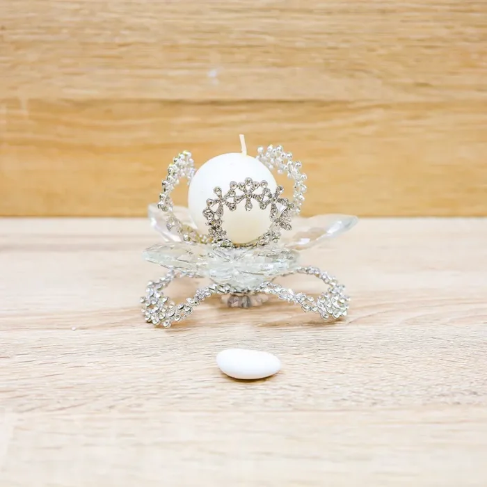 Portacandele Argento Medio Debora Carlucci