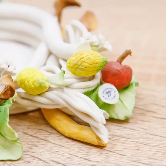 Portacandele Frutta Linea Frutta Porcellana di Capodimonte - immagine 3