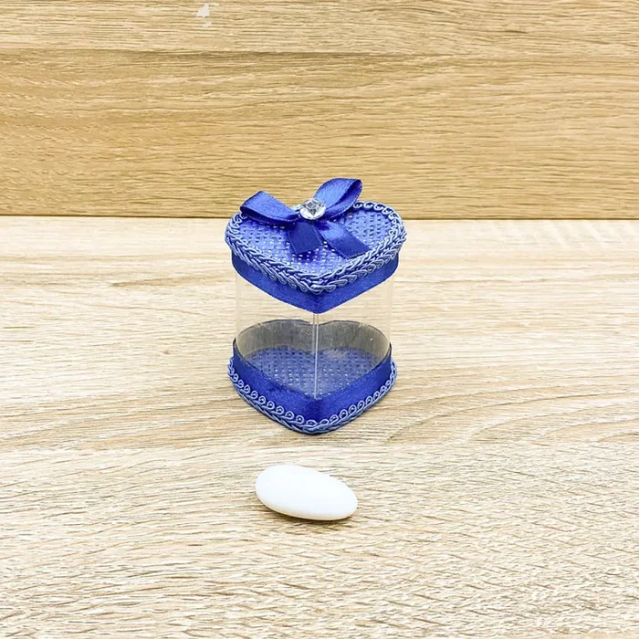 Portaconfetti Cuore Blu