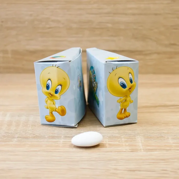 Portaconfetti Fetta Torta Celeste Looney Tunes