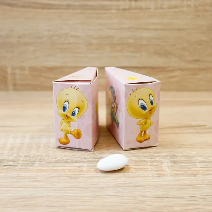 Portaconfetti Fetta Torta Rosa Looney Tunes