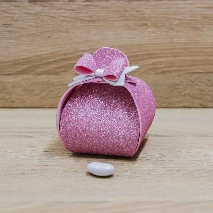 Portaconfetti Glitter Rosa In saldo