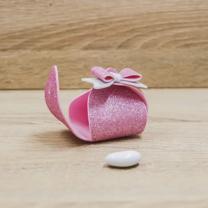 Portaconfetti Piccolo Glitter Rosa - immagine 3