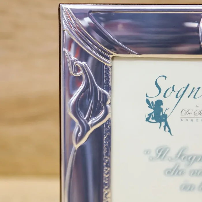 Portafoto Argento Piccolo con Tulipani De Santis Argenti Online - immagine 3