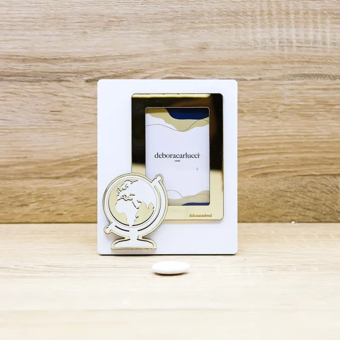 Portafoto Mappamondo Oro Debora Carlucci
