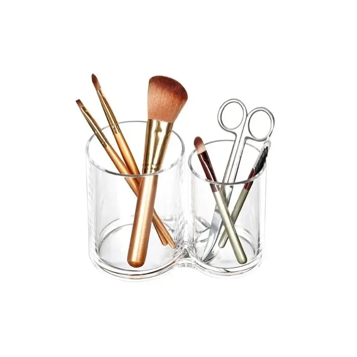 Portaoggetti Make Up multiuso doppio bicchiere Fornitura