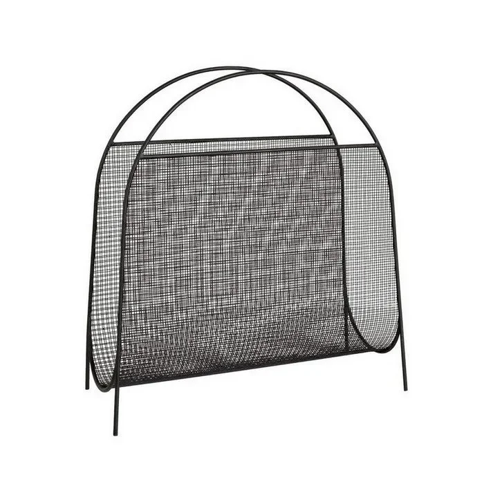 Portariviste rettangolare in metallo nero – Zaira