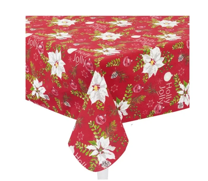 Preziosa Home Tovaglia Sommaruga in Twill Ass. Natale 130 x 350 Cm Multicolor 1 Pz