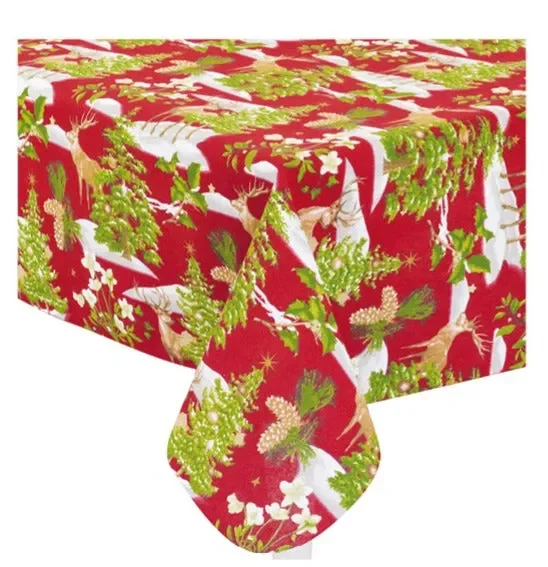 Preziosa Home Tovaglia Sommaruga in Twill Ass. Natale 130 x 350 Cm Multicolor 1 Pz - immagine 3