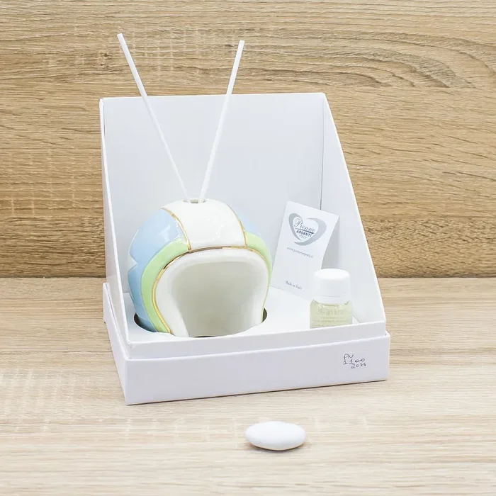 Profumatore Casco Celeste e Verde Pienne Design - immagine 3