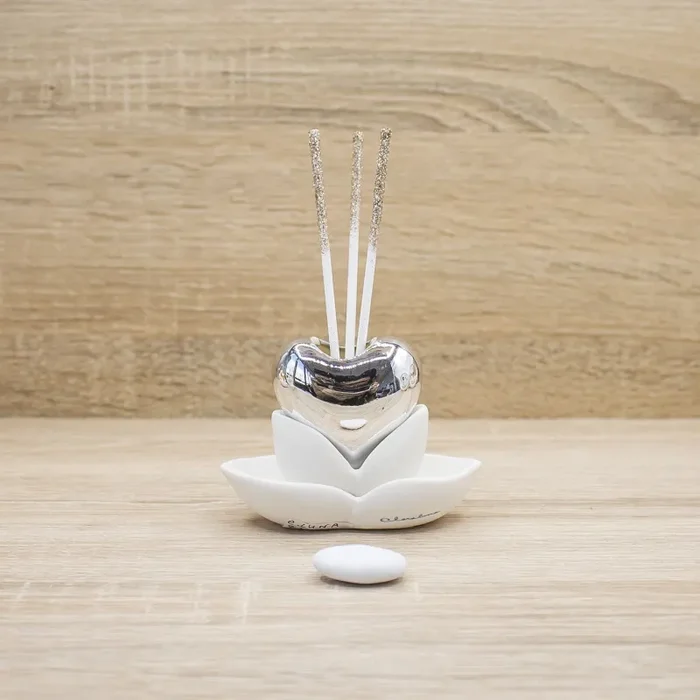 Profumatore Cuore Argento Claraluna