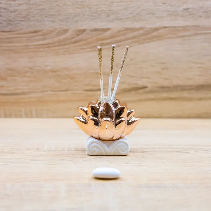Profumatore Fiore di Loto Oro Rosa Claraluna