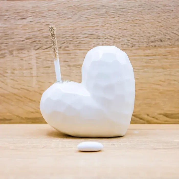 Profumatore Medio Cuore Bianco Claraluna