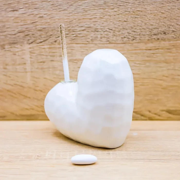 Profumatore Medio Cuore Bianco Claraluna - immagine 2