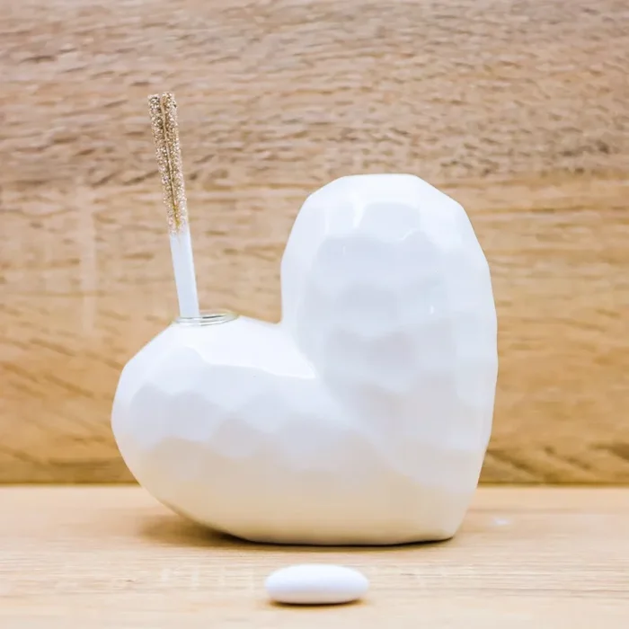 Profumatore Medio Cuore Bianco Claraluna - immagine 3