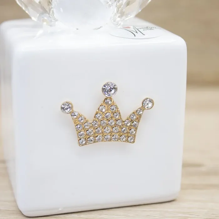 Profumatore Quadrato Bianco con Corona Oro Marilyn Rome Fornitura - immagine 3