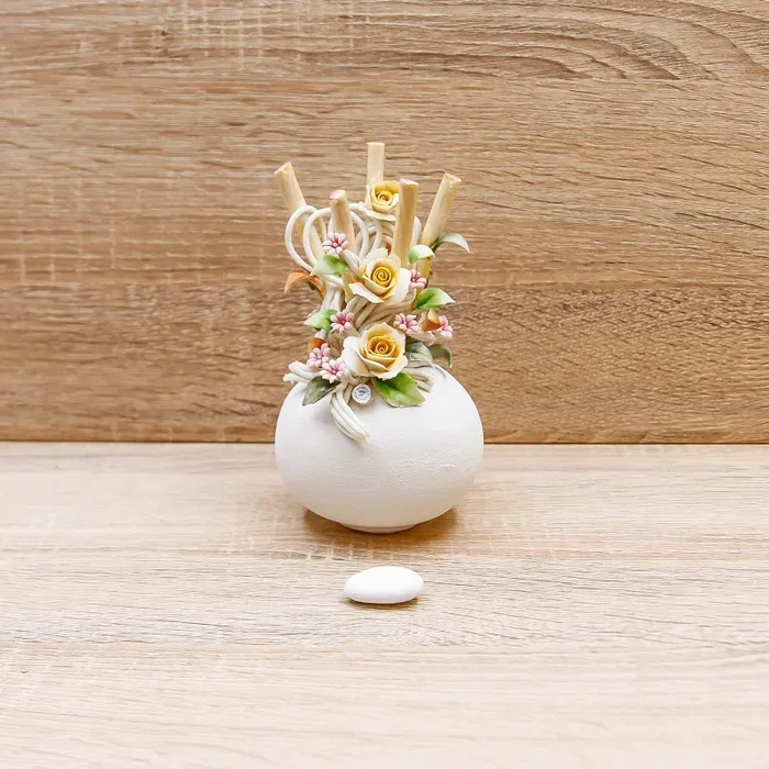 Profumatore Sfera Linea Rose Porcellana di Capodimonte