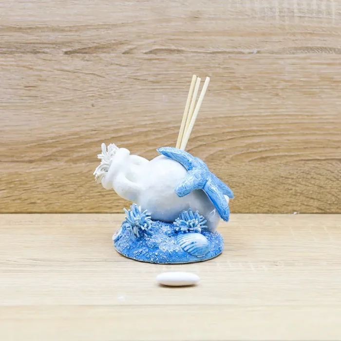 Profumatore Vaso con Stella Marina Blu o Celeste Porcellana di Capodimonte Saldi - immagine 2