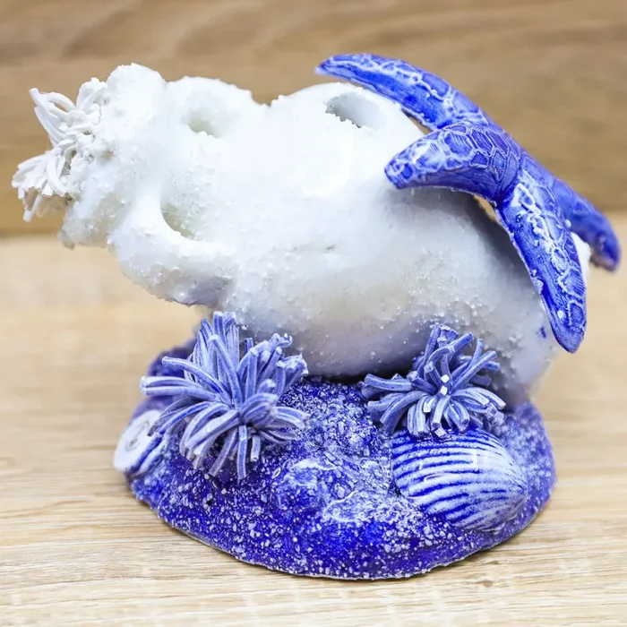 Profumatore Vaso con Stella Marina Blu o Celeste Porcellana di Capodimonte Saldi - immagine 3