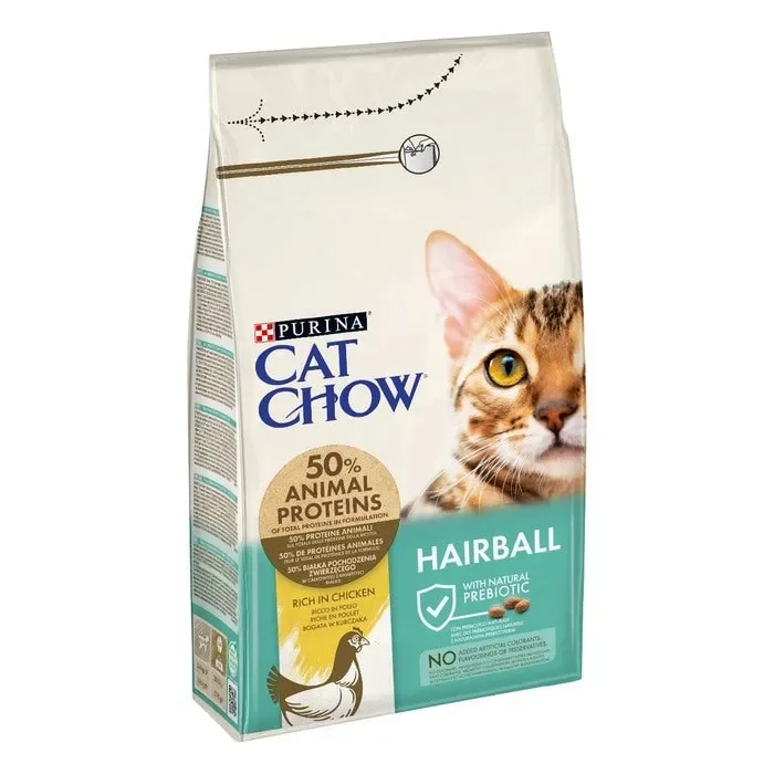 Purina Cat Chow Adult Hairball Control ricco in pollo Online ora