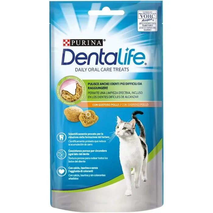 Purina Dentalife Snack igiene orale gatto al pollo 40g
