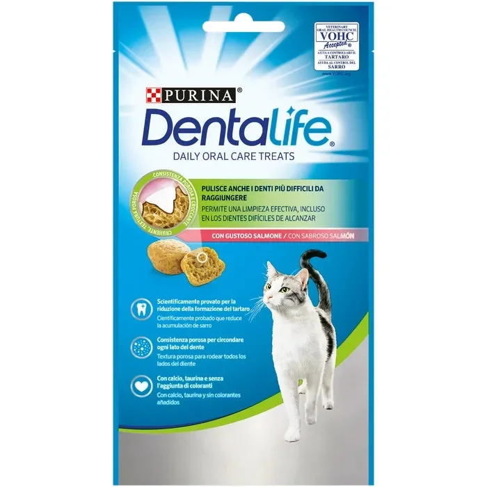 Purina Dentalife Snack igiene orale gatto al salmone 40g Saldi
