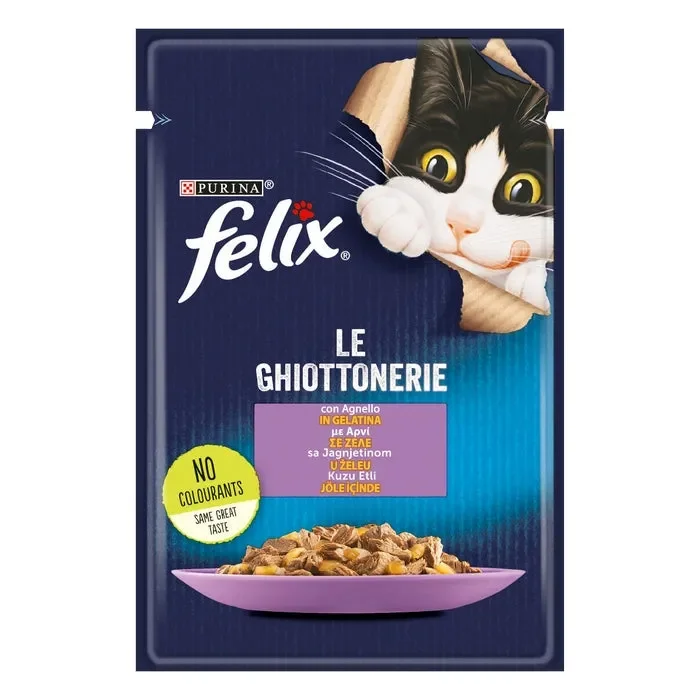 Purina Felix Le Ghiotterie con agnello in gelatina 85g