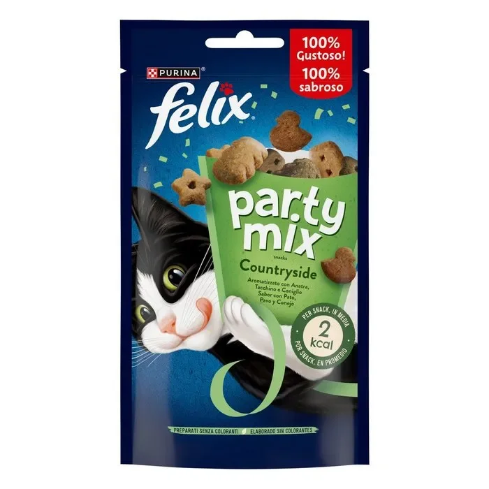 Purina Felix Party Mix Countryside con anatra, tacchino e coniglio 60g