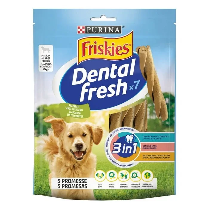Purina Friskies Dental Fresh 3in1 Snack Medium Large 180g