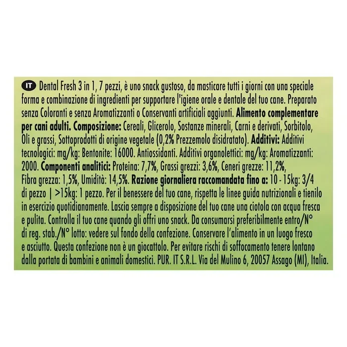 Purina Friskies Dental Fresh 3in1 Snack Medium Large 180g - immagine 3