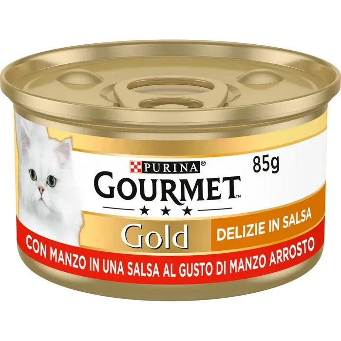 Purina Gourmet Gold Delizie in salsa con manzo 85g