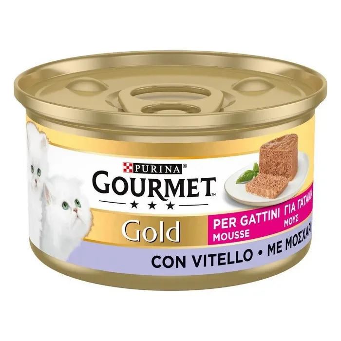 Purina Gourmet Gold Kitten Mousse con vitello 85g