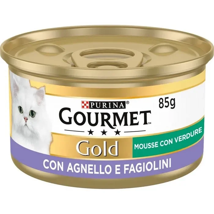Purina Gourmet Gold Mousse con agnello e fagiolini 85g