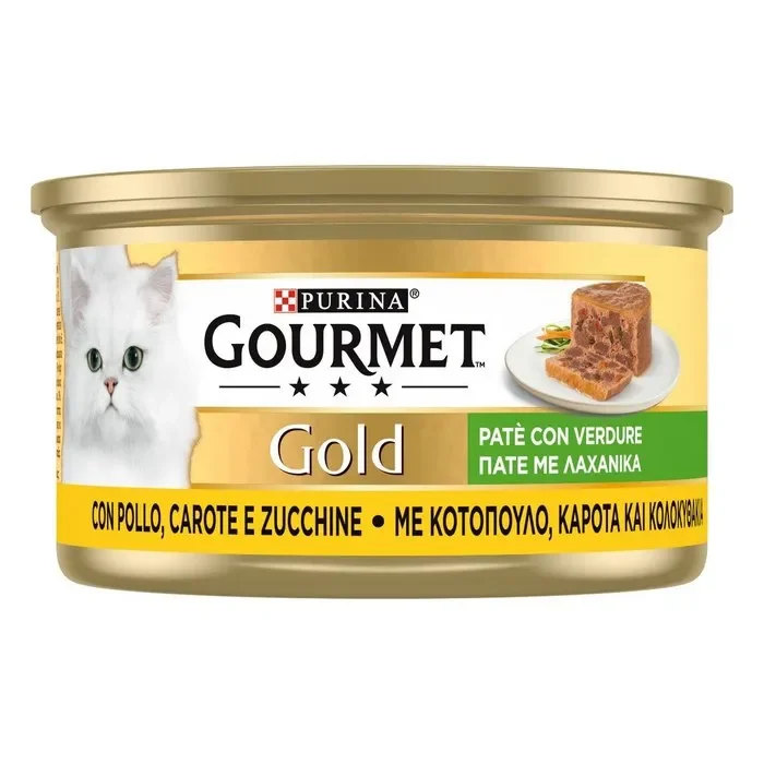Purina Gourmet Gold Paté con pollo, carote e zucchine 85g